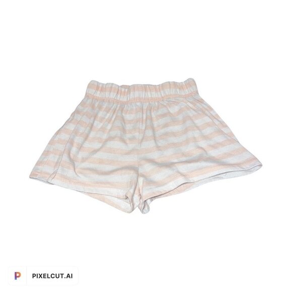 Carter's Girls Pink and White Striped Pajama Shorts Size 10 - Picture 1 of 6